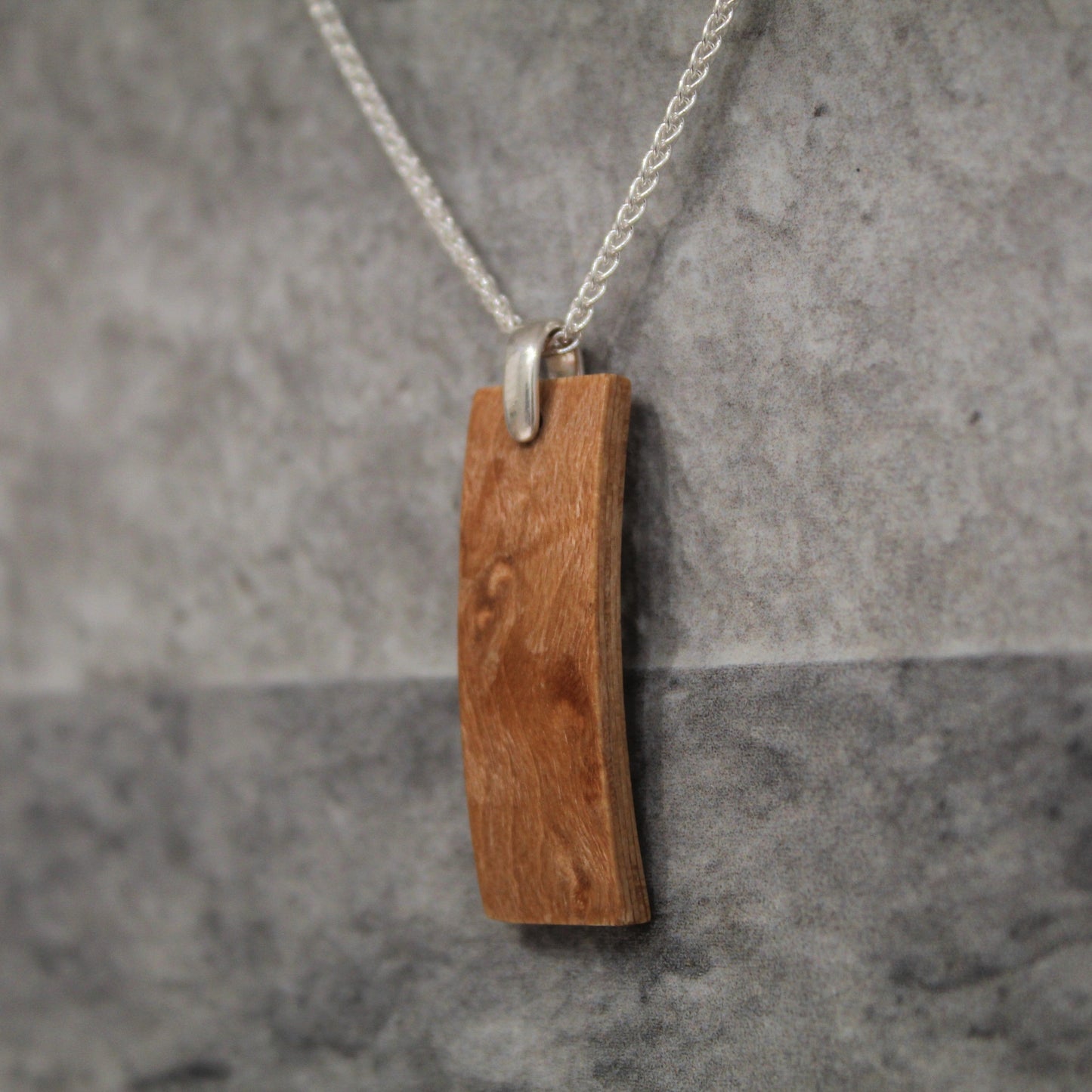 Arced Birdseye Maple Pendant
