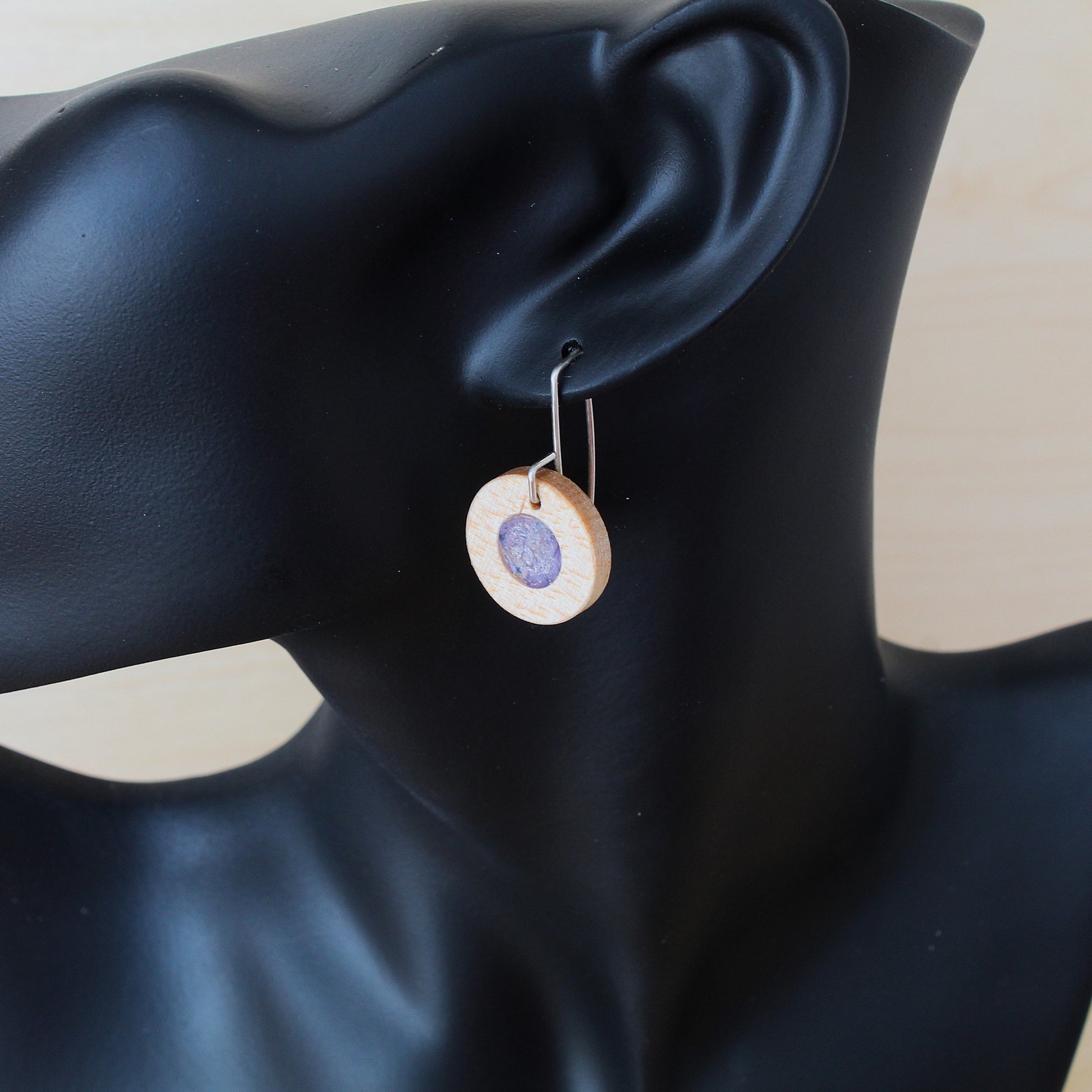February Birth Flower Earrings