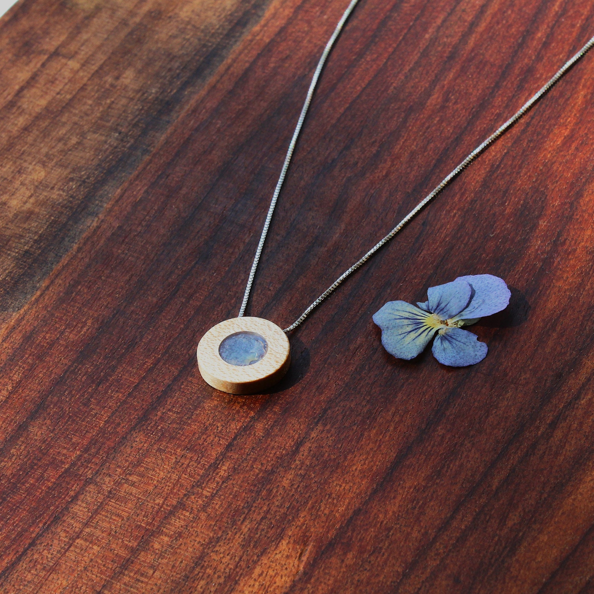 February Birth Flower Pendant
