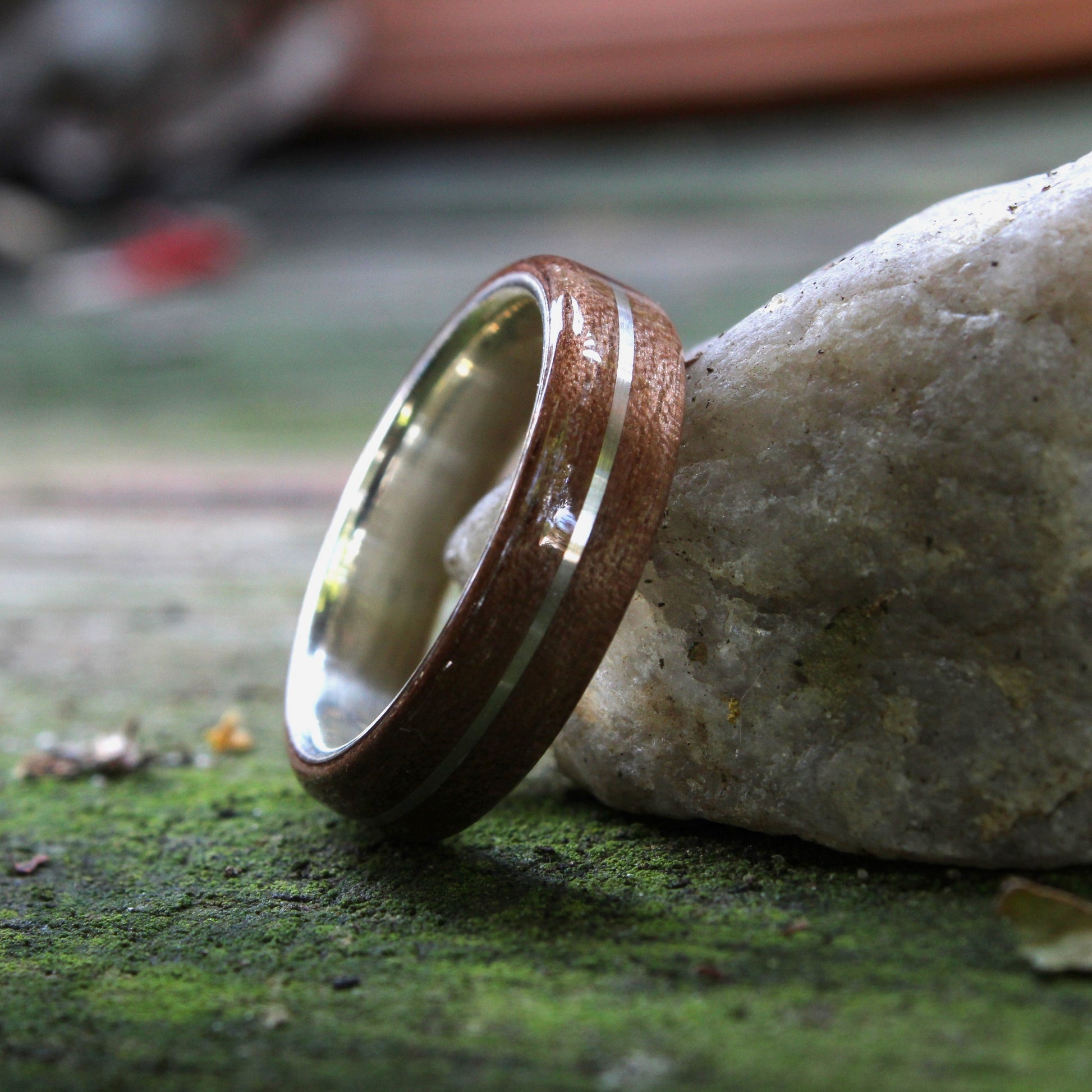 Wood wedding ring