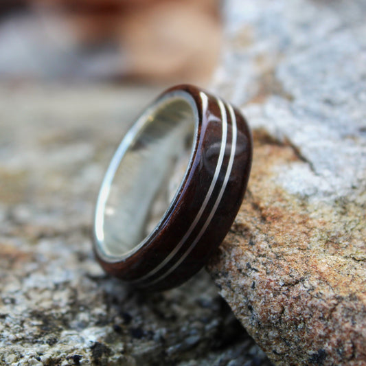 wooden wedding ring