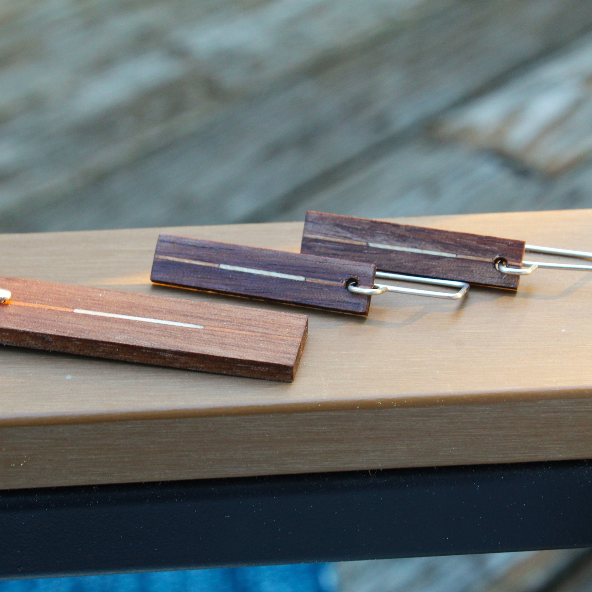wood earrings