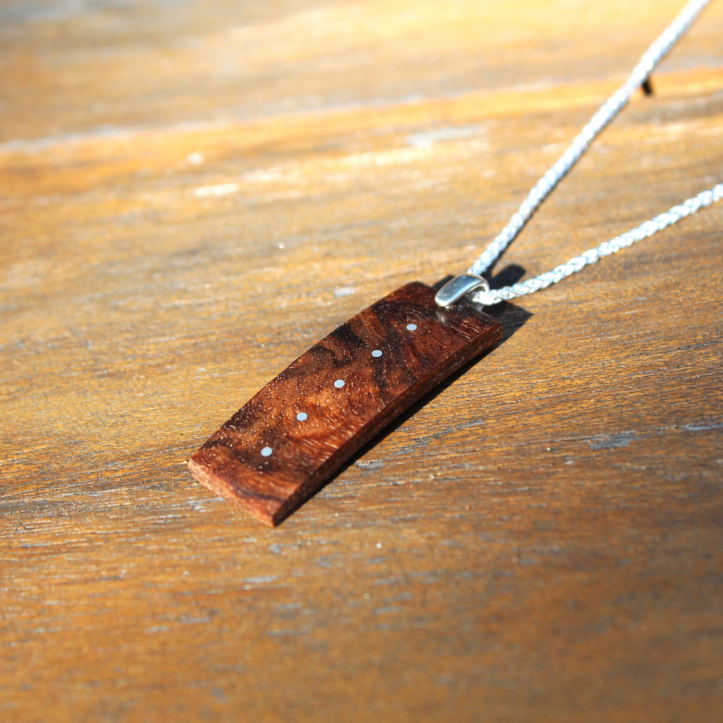 Arced Inlaid Pendant