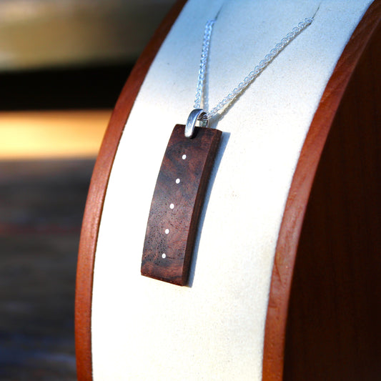 Arced Inlaid Pendant