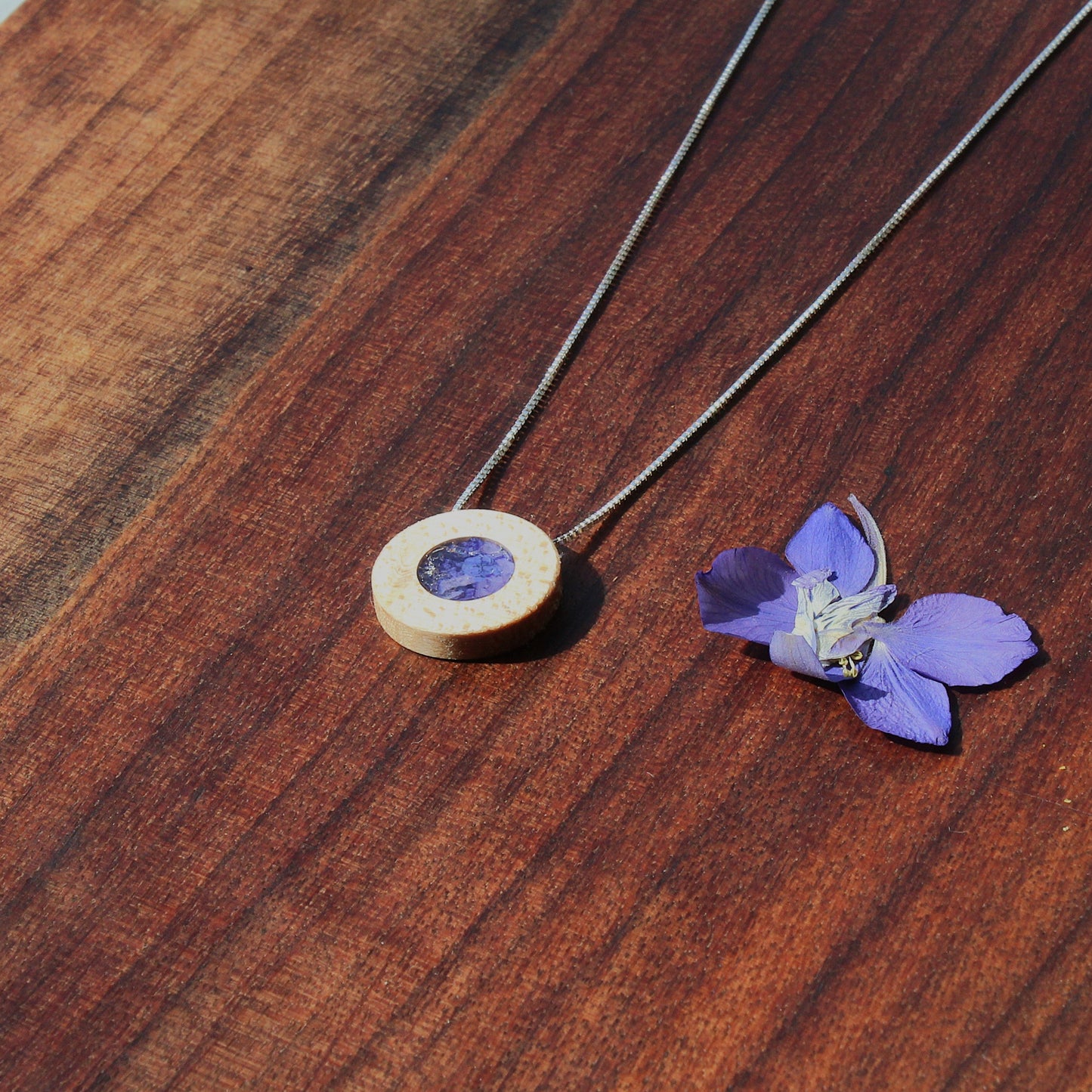 July Birth Flower Pendant