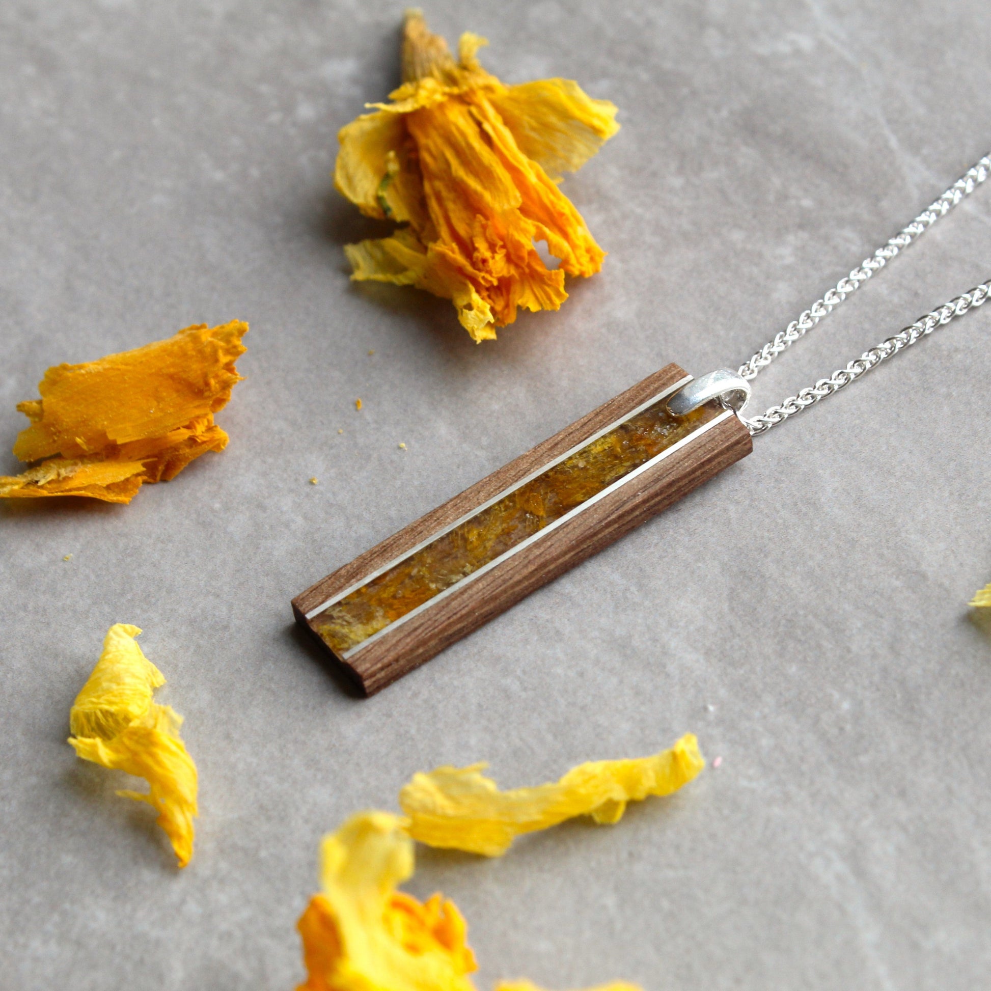 Daffodil flower pendant