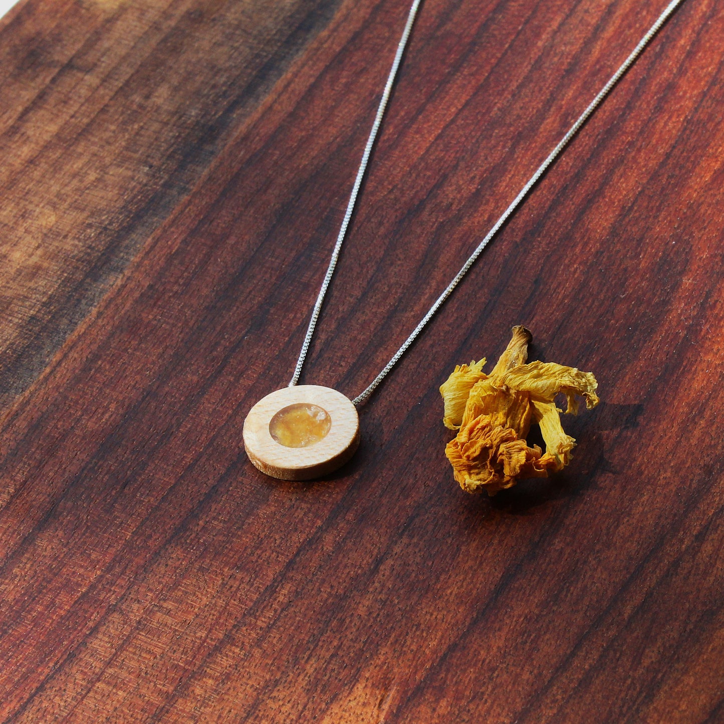 March Birth Flower Pendant