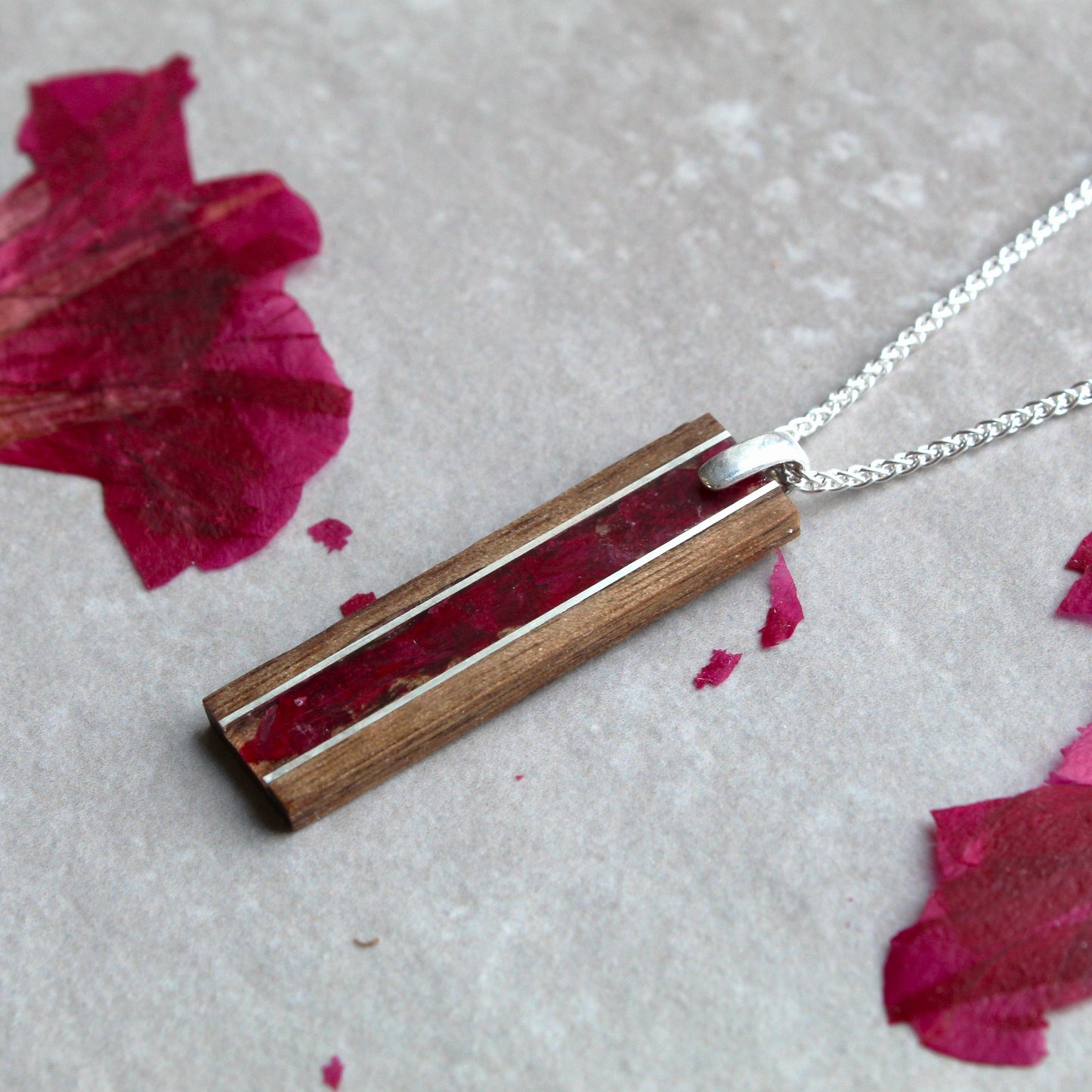 Morning glory pendant necklace