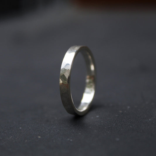 The Aurora | Silver Stacking Ring