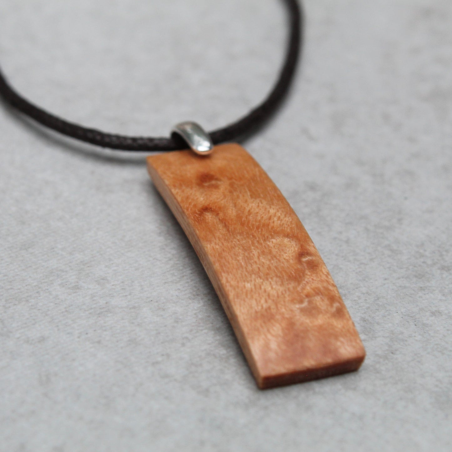 Arced Birdseye Maple Pendant