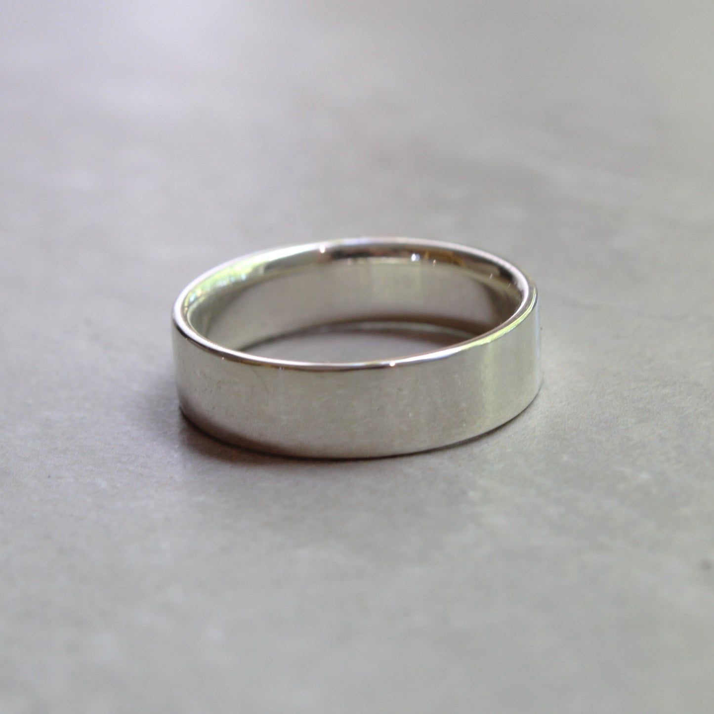 polished silver ring