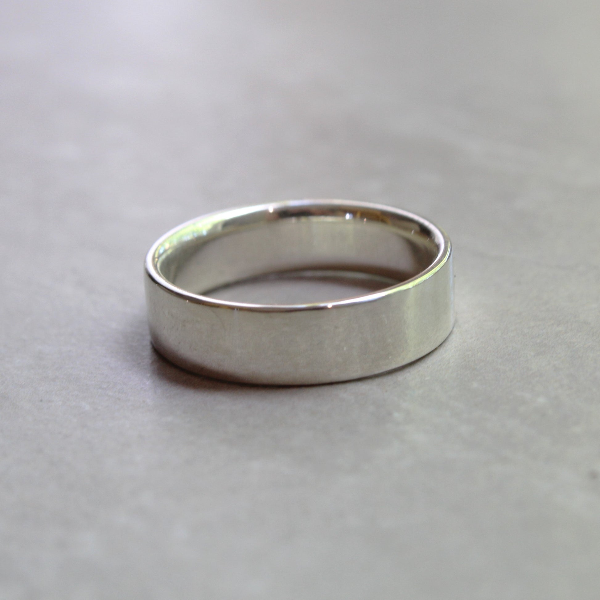 polished silver ring