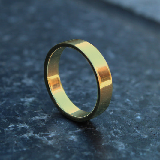 Gold ring 6mm