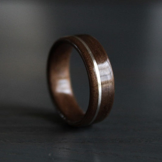 Walnut wood ring