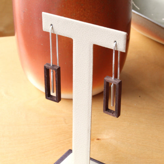 wood earrings