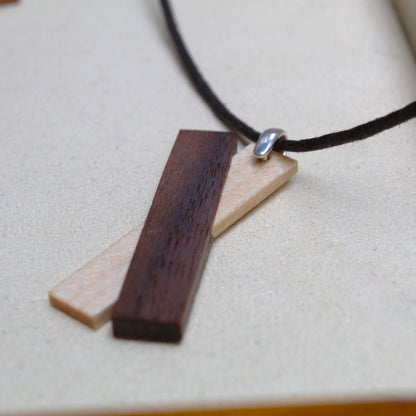walnut wood pendant
