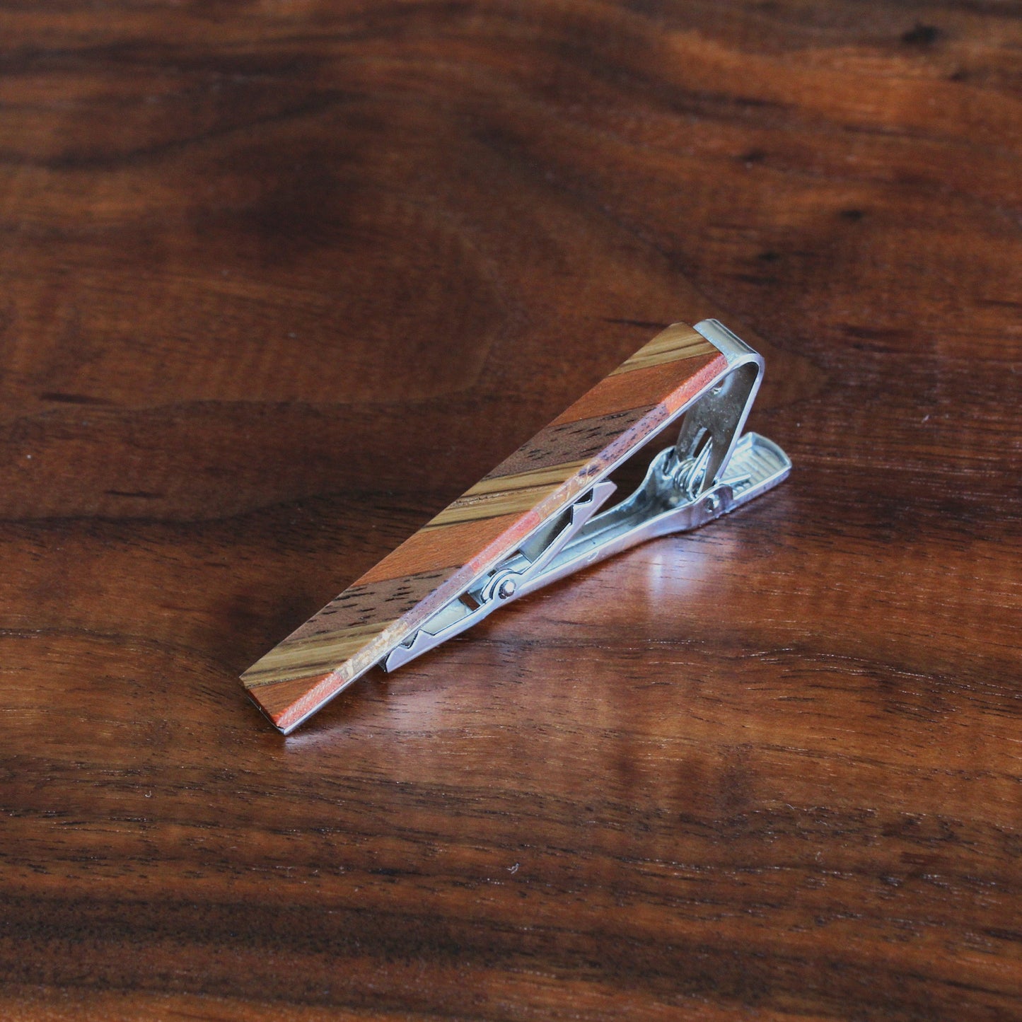 Striped Tie Clip