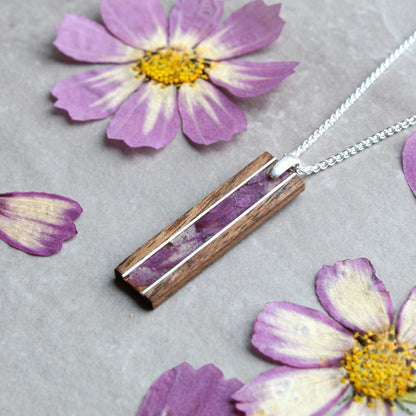 cosmos flower pendant 