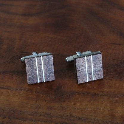 Inlaid Cufflinks | Steel