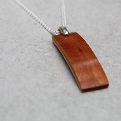 Cherry wood necklace