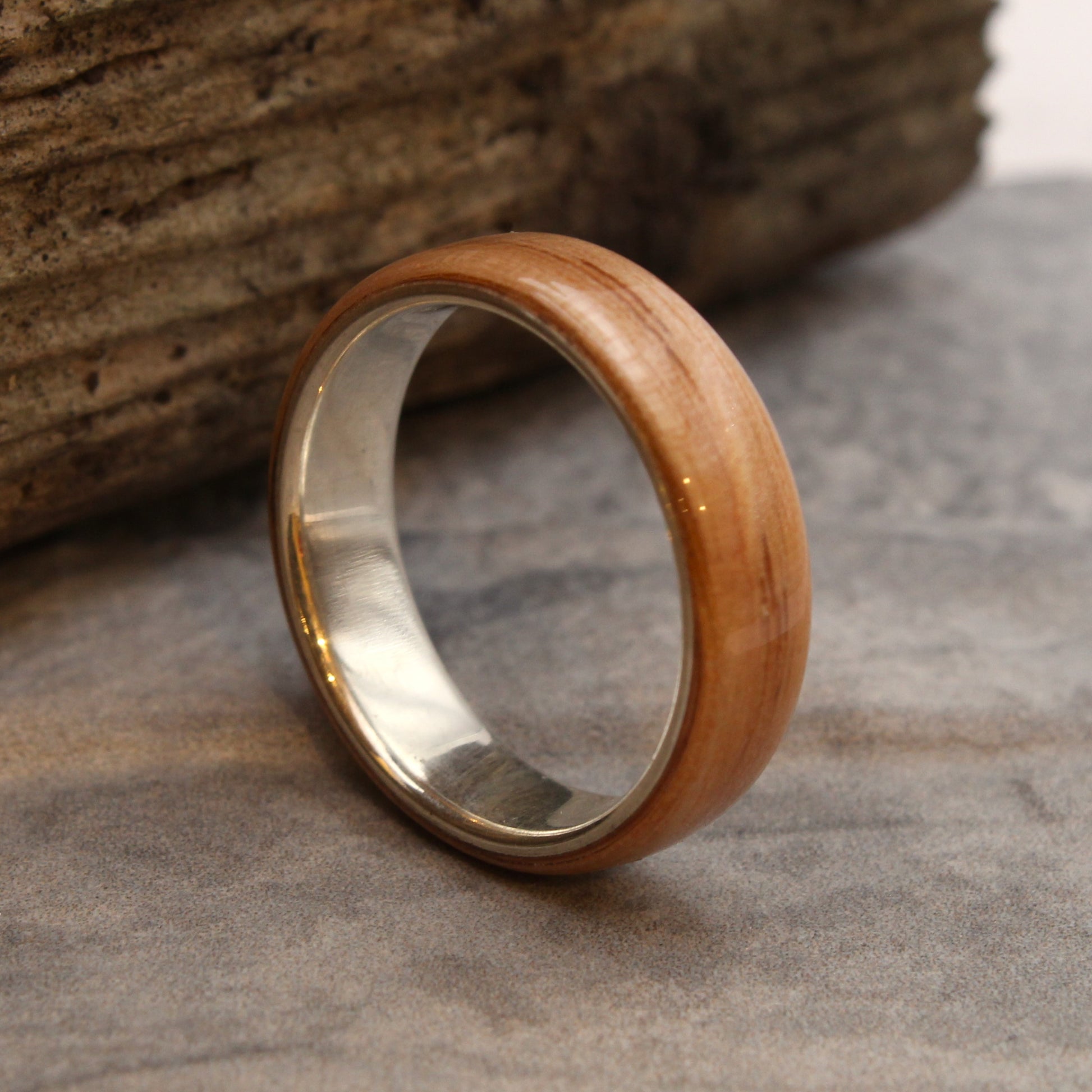 wooden wedding ring