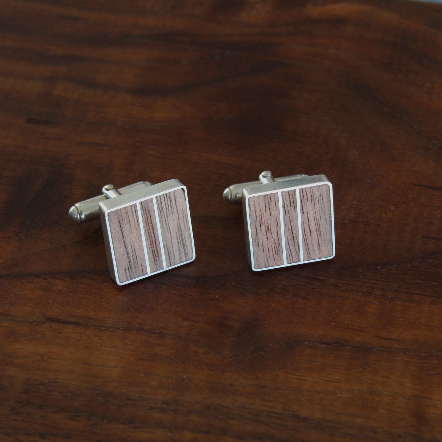 Inlaid Cufflinks | Silver