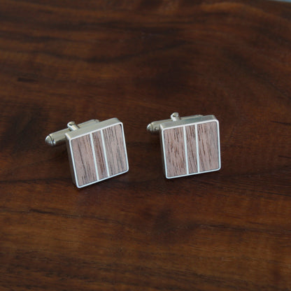 Inlaid Cufflinks | Silver