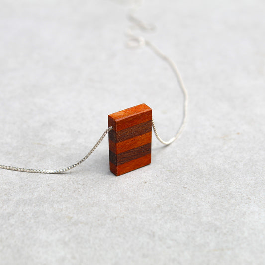 Striped Rectangle Pendant