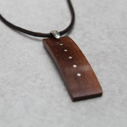 Walnut wood necklace