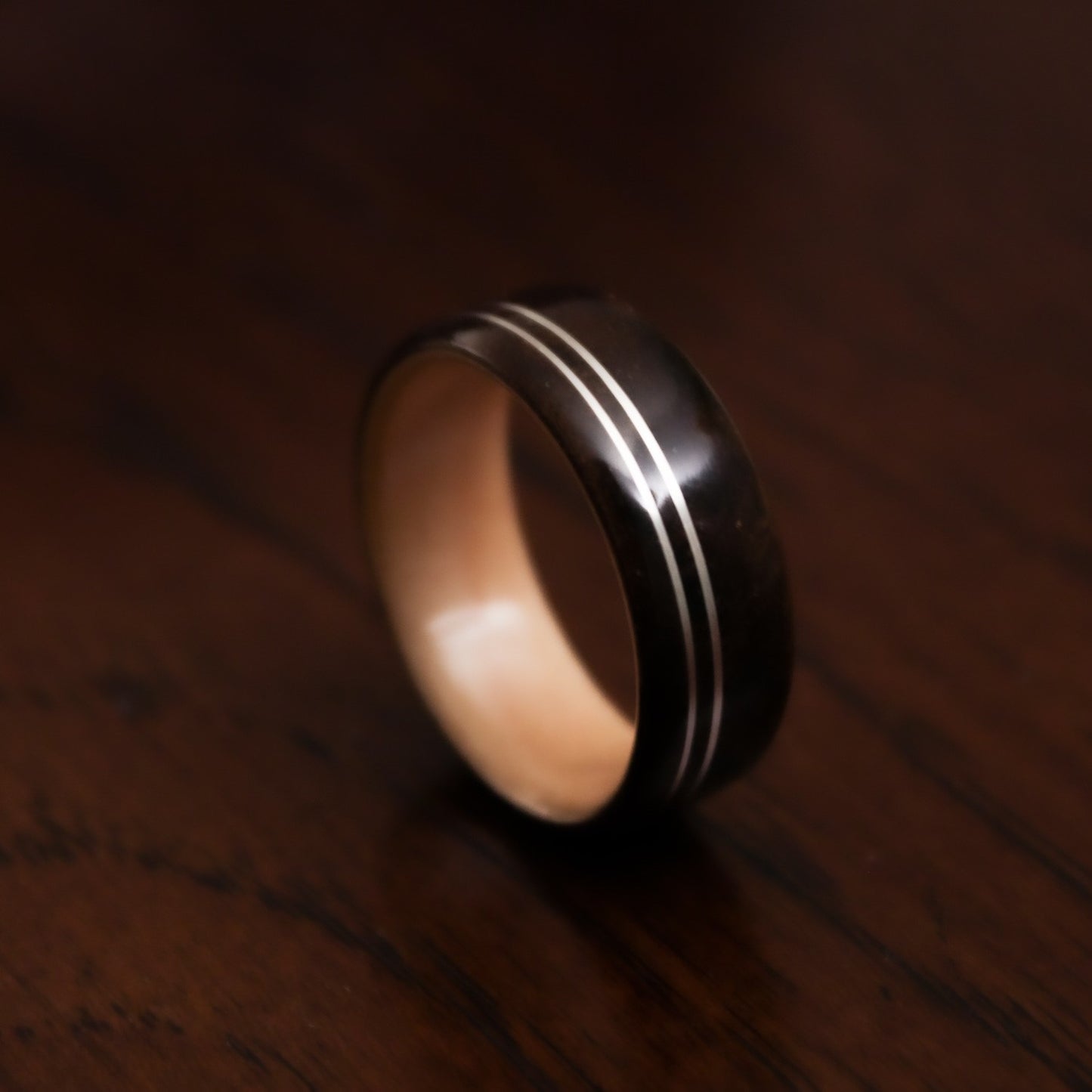 wooden wedding ring